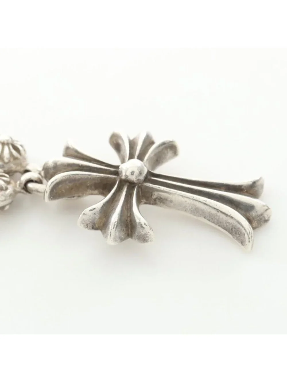 Chrome Hearts Ha Necklace Cross 925 Sterling Silver